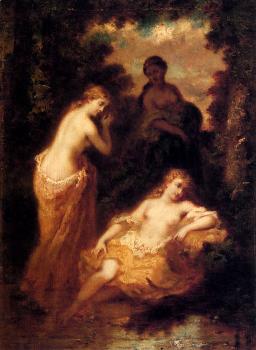 狄亞玆 Nymphs In The Forest Fontainbleau 狄亞玆 Nymphs In The Forest Fontainbleau